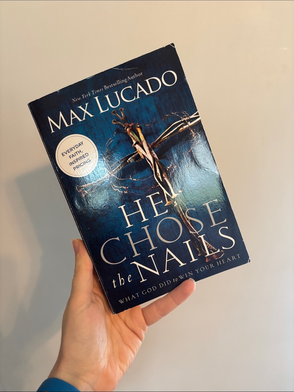 "He Chose the Nails" - Blue Paperback Inspirational Book
